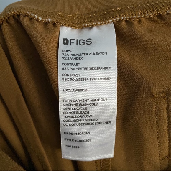 Figs High Waisted Zamora Jogger Scrub Pants Earth - Picture 9 of 10
